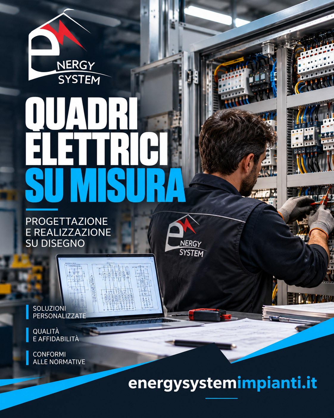 quadri elettrici su misura conto terzi